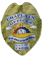 Pearl Chaplain Badge Sticker
