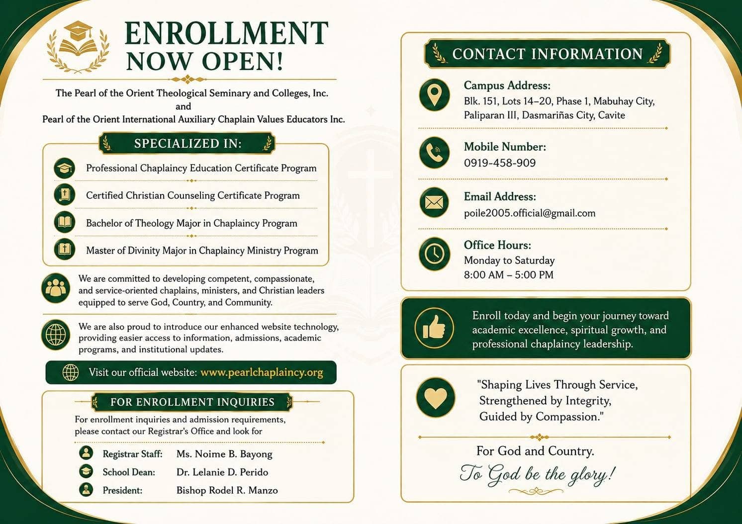 PROFESSIONAL CHAPLAINCY COURSE