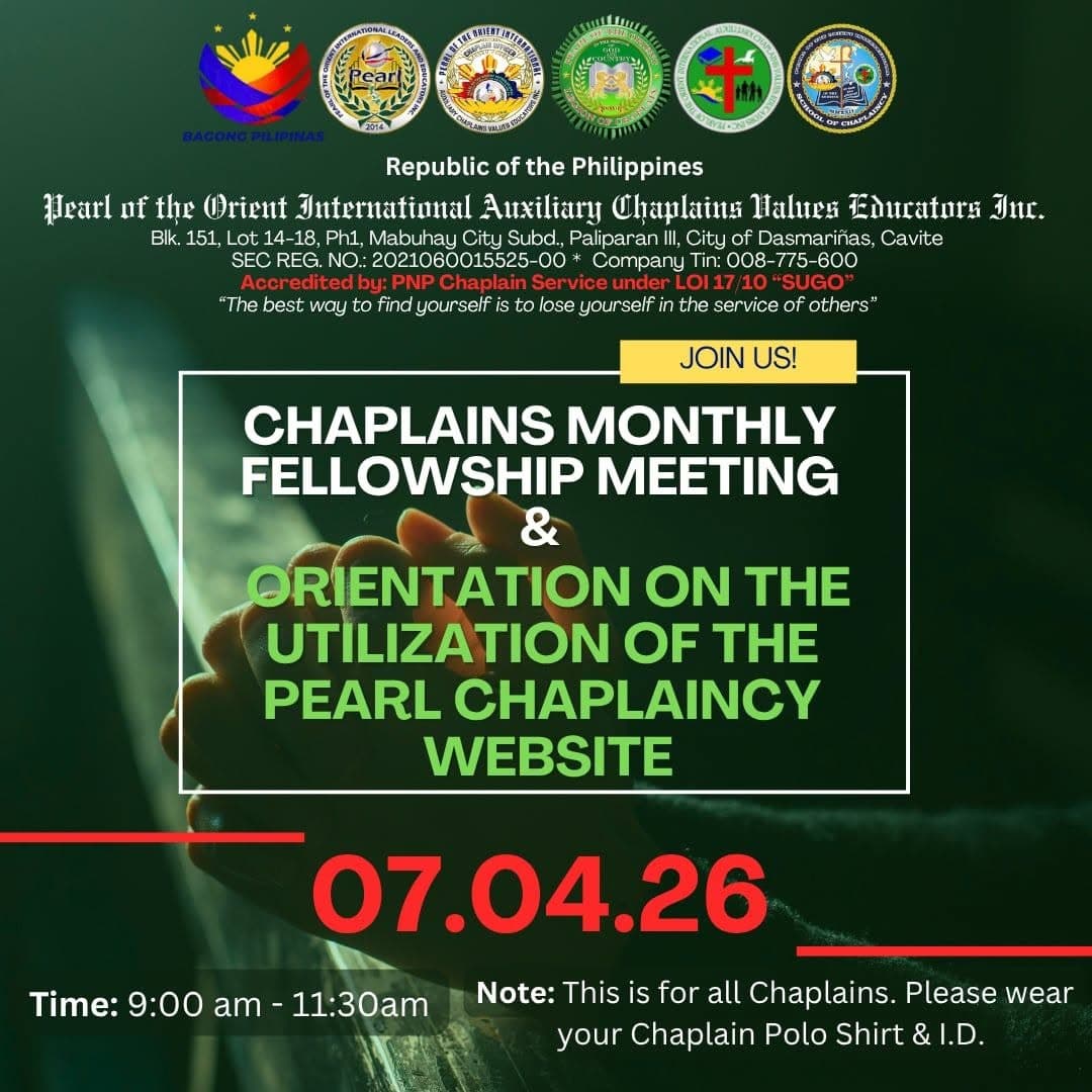 chaplain monthly meeting