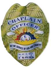 Pearl Chaplain Badge Sticker